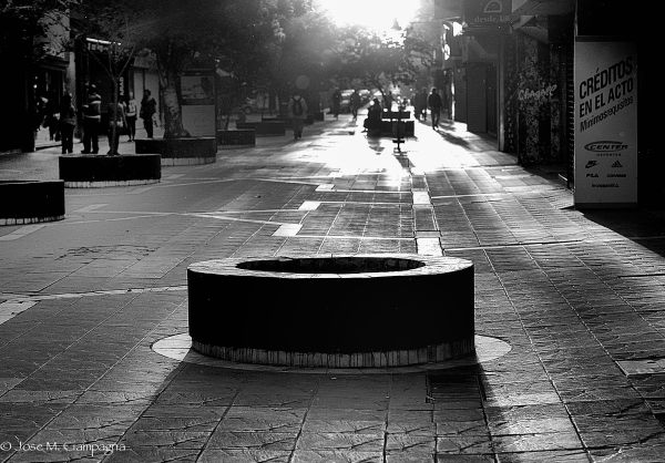 Se fue el día en la peatonal