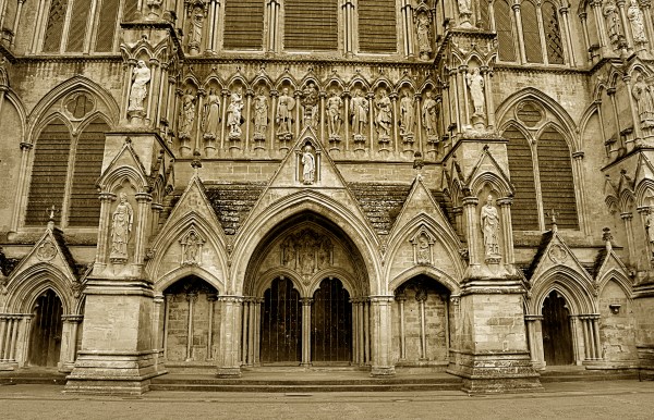 Lateral Catedral de Salisbury, Inglaterra