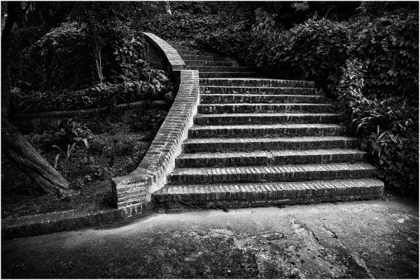 "La escalera de Manucho". Casa de Manucho Mujica Láinez. La Cumbre, Valle de Punilla. Córdoba.