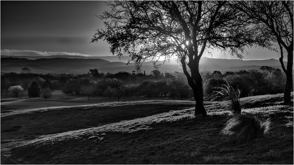 Luces y sombras del atardecer del Valle del Golf