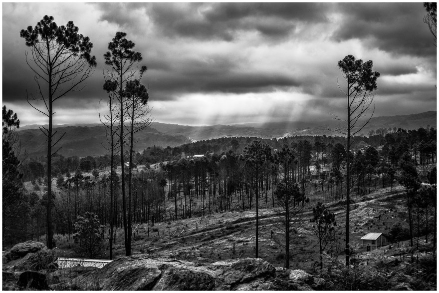 Tormenta sobre las sierras de Yacanto. Valle de Calamuchita. Córdoba. Argentina