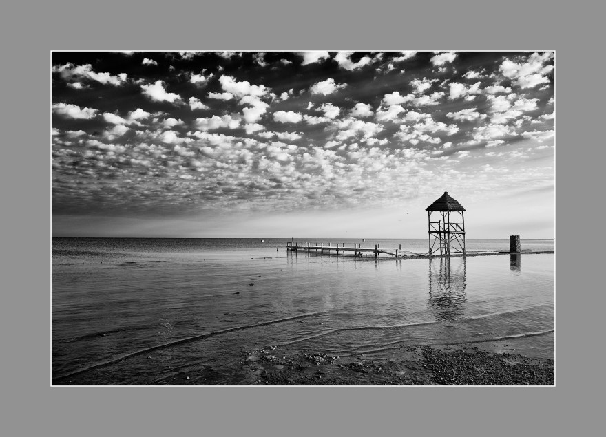 El muelle Inundado, Miramar, Córdoba, Argentin