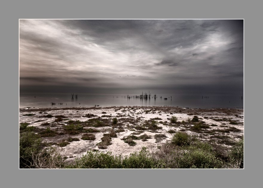 "Frente al mar de Ansenuza". Mar chiquita, Provincia de Córdoba, Argentina, octubre 2016.