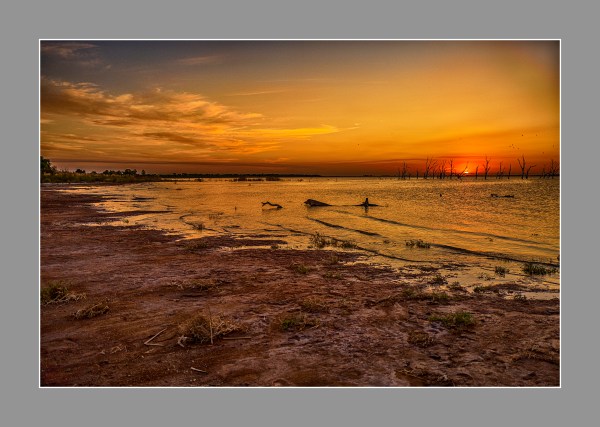 Puesta de sol en Ansenuza, Miramar, Córdoba