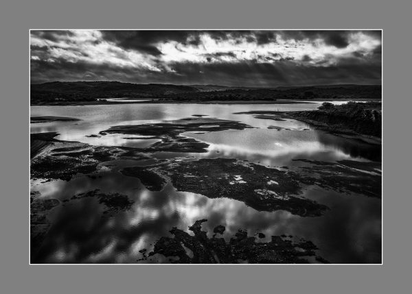 Vista del lago de la presa de Arroyo Corto. Enero 2017.