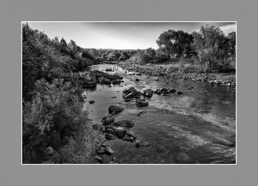 Paisaje de río serrano. Valle de Calamuchita, Córdoba, Argentina. Enero 2017.