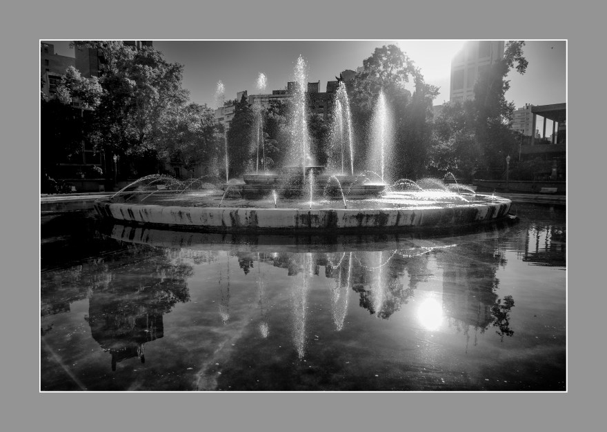 Aguas danzantes en el Paseo Sobremonte