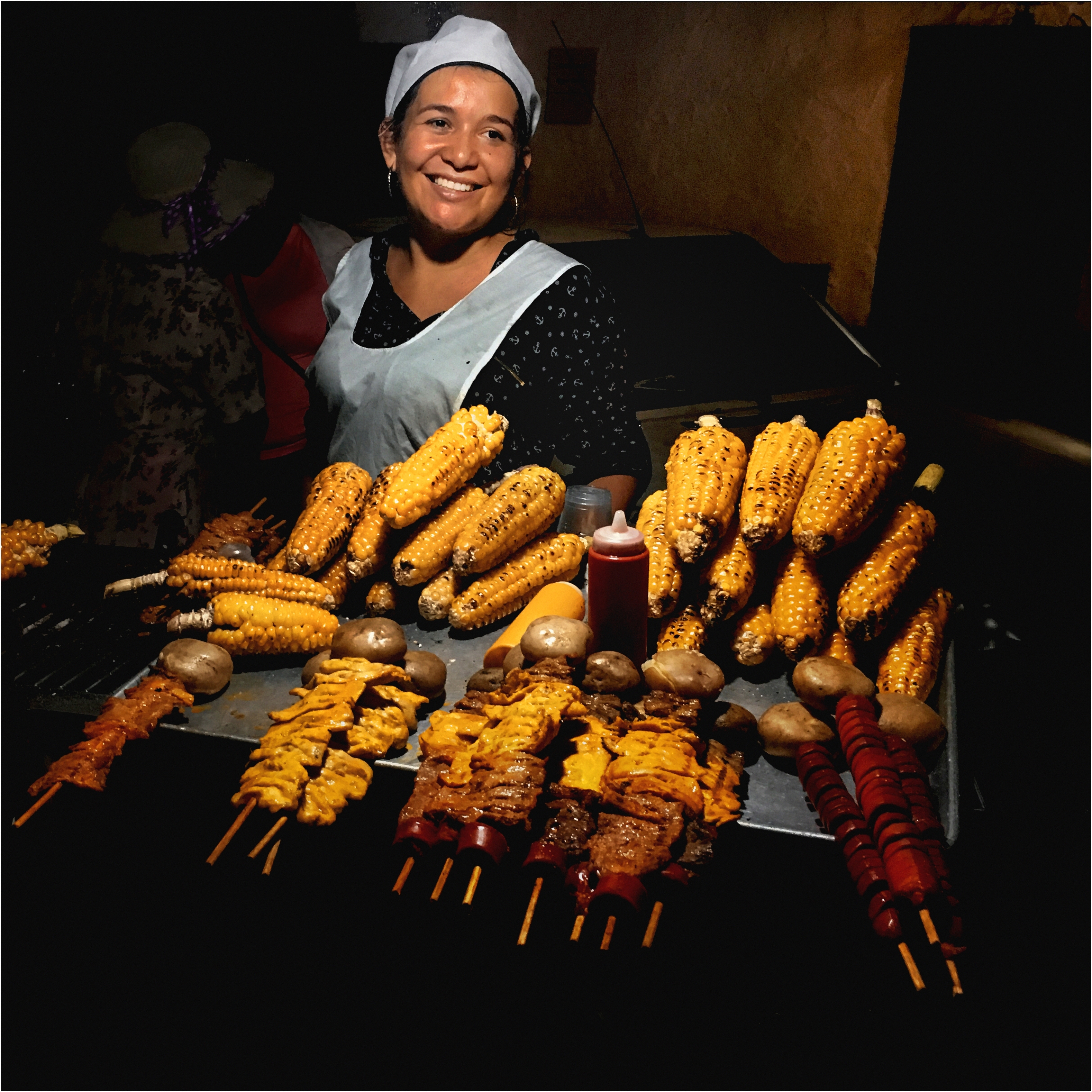 La vendedora de la noche en Guijón