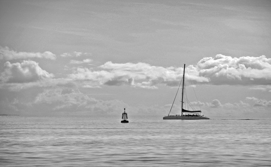 El Catamaran en el mar Caribe