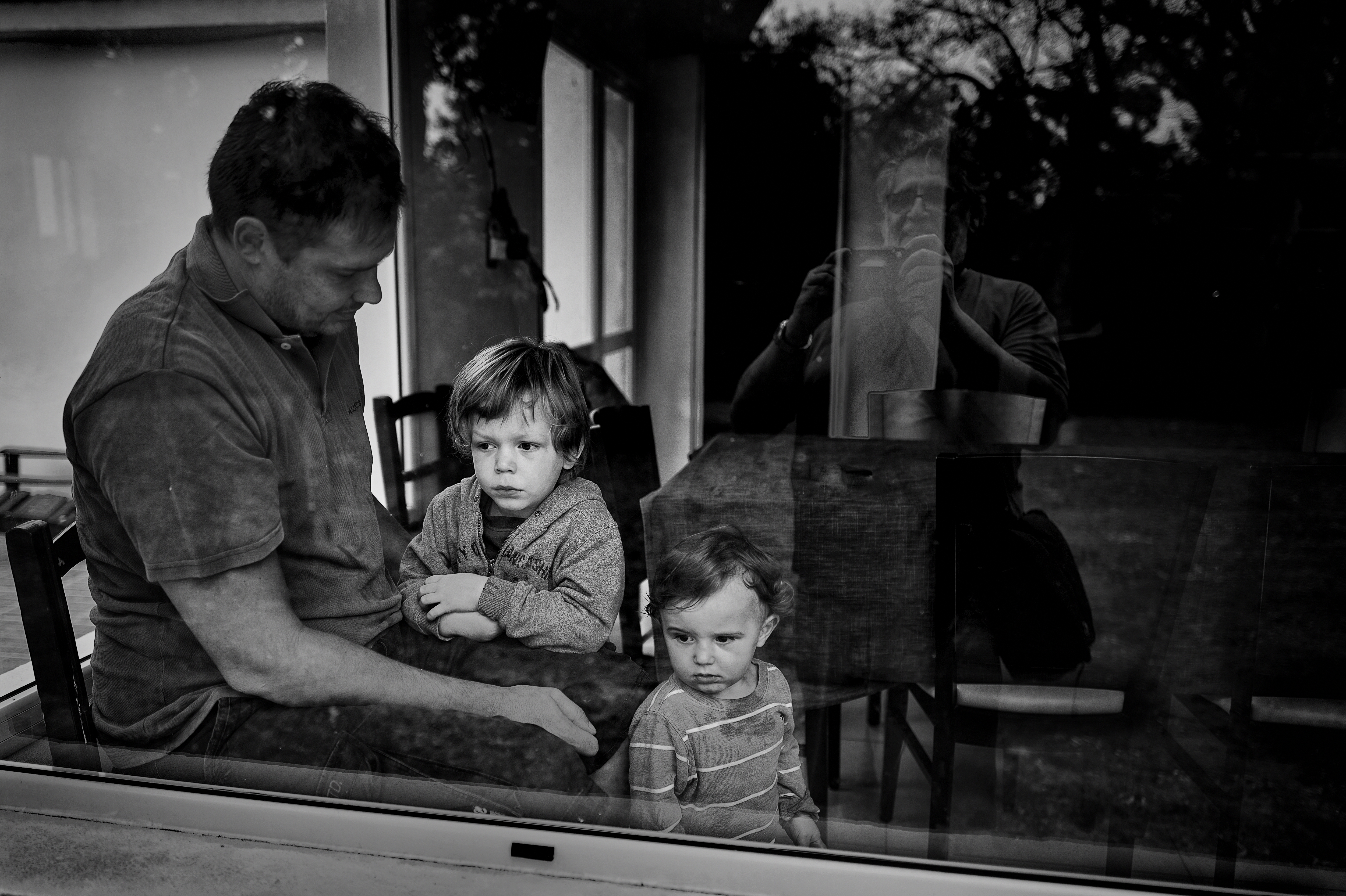Guille, Emilio, Martín y el abuelo (fotógrafo)