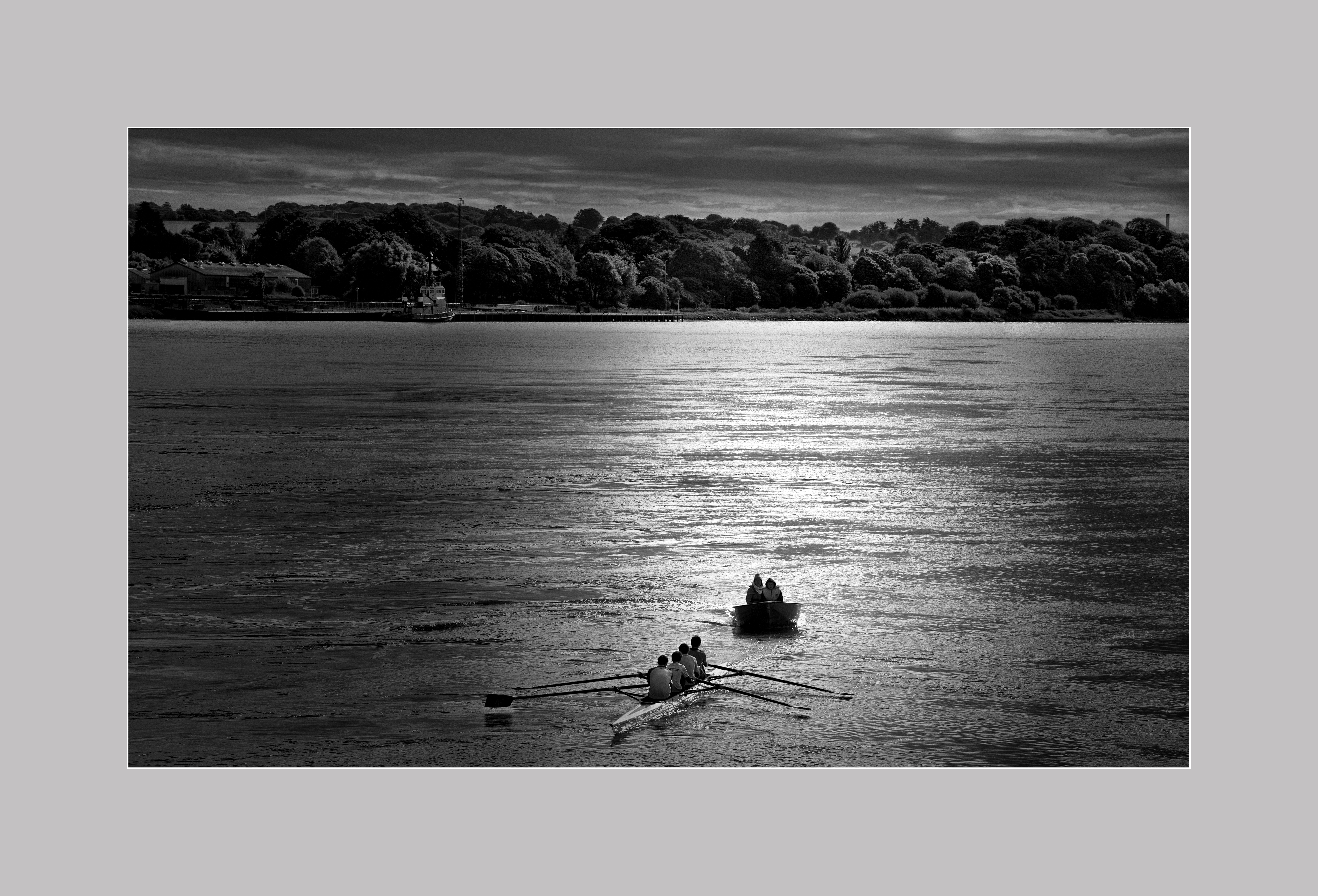 Cruzando el río Barrow, Waterford, Irlanda
